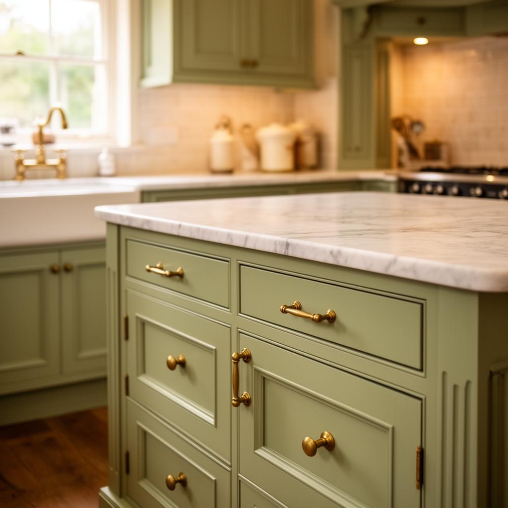 Hand Painted Kitchen - Kitchen Cabinet Painting by Brierty Decoration