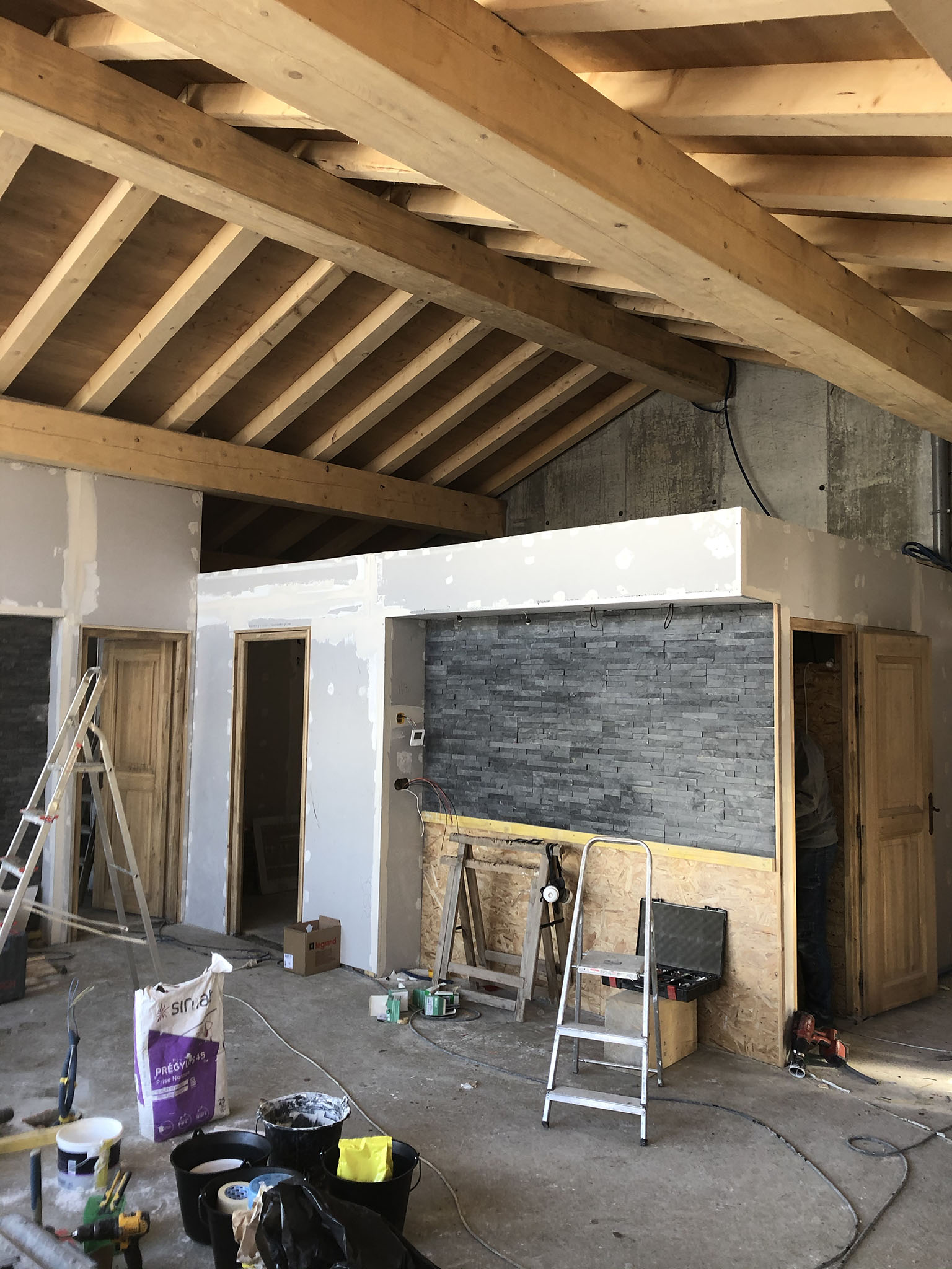 Ski chalet decoration, French Alps